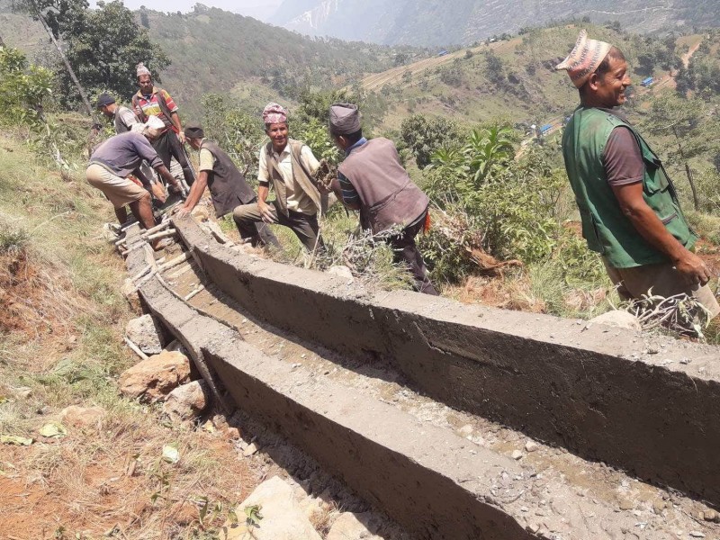 पिपलमा ४ सिचाई योजना निर्माण